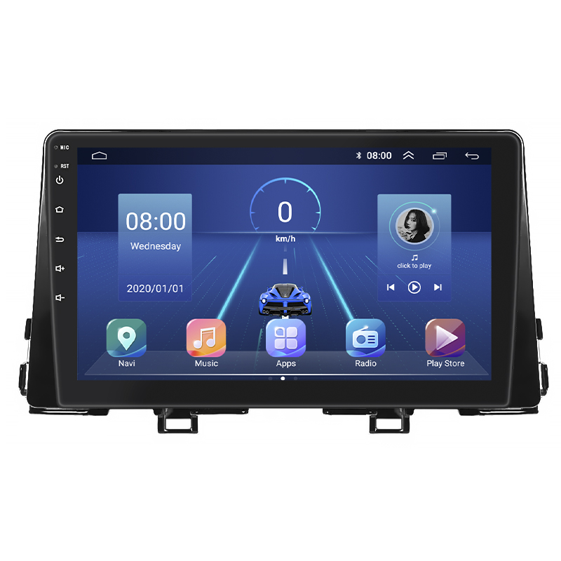 Штатная магнитола Lesko для Kia Morning III 2017-н.в. экран 9" 6/128Gb 4G Wi-Fi GPS Top